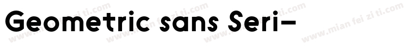Geometric sans Seri字体转换